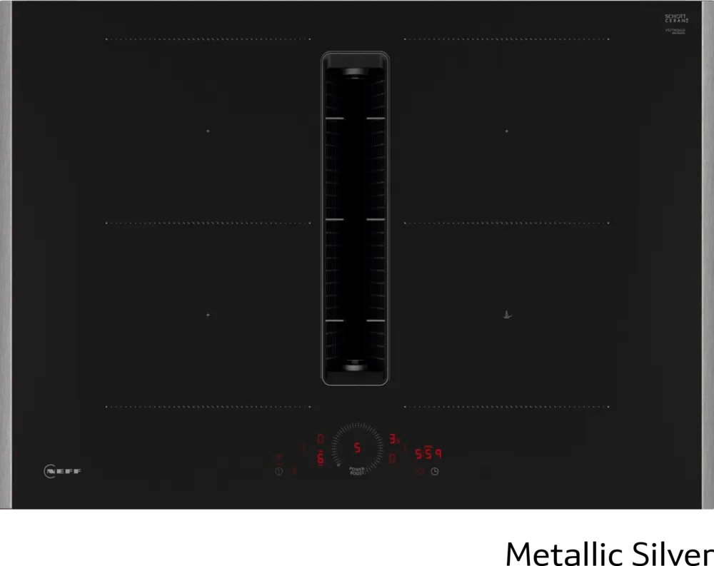 Induktionskogeplade med Emfang – Neff V57YHQ4C0 – Sølv