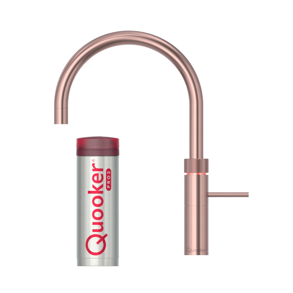 Quooker Fusion Round med Pro3 i Rosé Kobber – Fantastisk Tilbud!