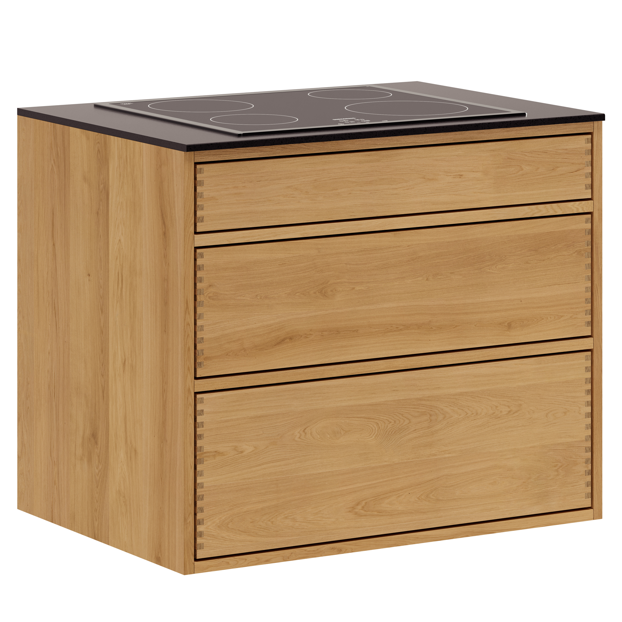 Elegant Kogeplade Underskab i Træ – Just Wood Design
