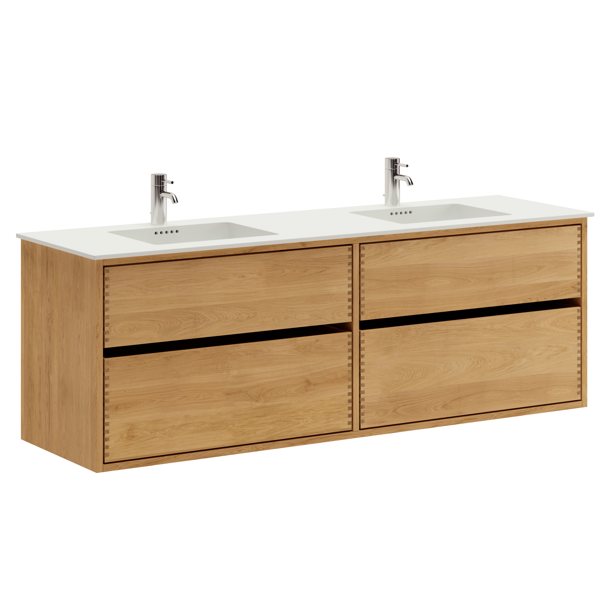 Naturolieret Just Wood Badmøbel med 4 Skuffer - Original Design