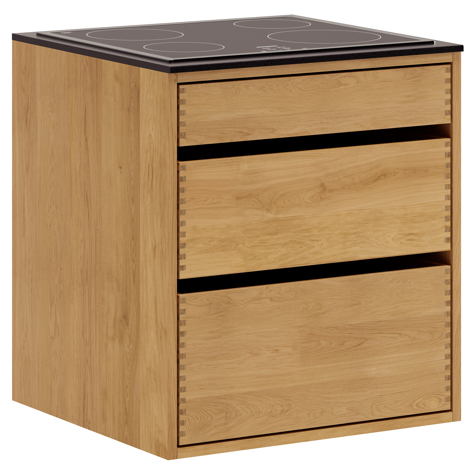 Elegant Just Wood Underskab 60 cm til Kogeplade - Tilbud!
