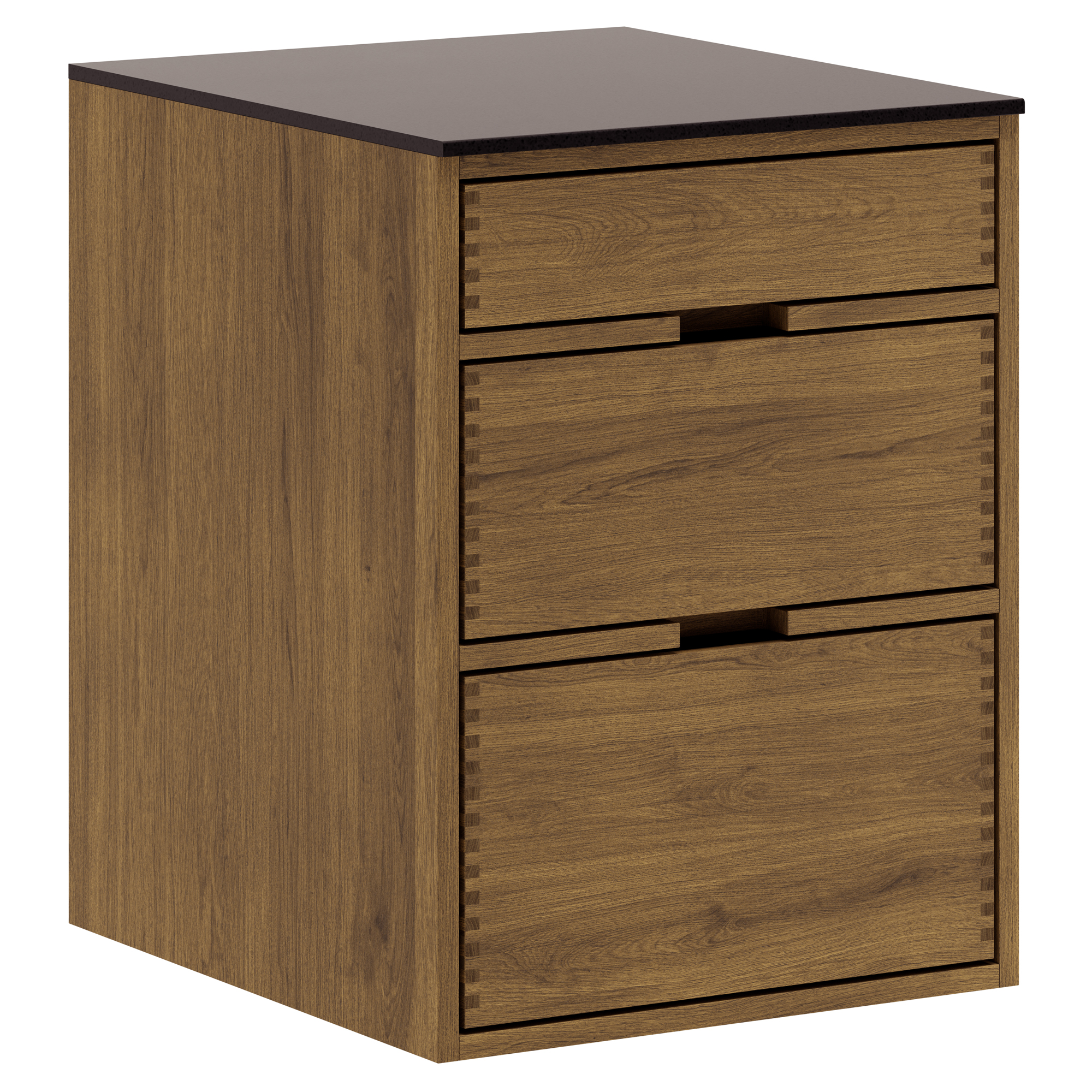 Mørkolieret Just Wood Underskab – Elegant Køkkenmøbel