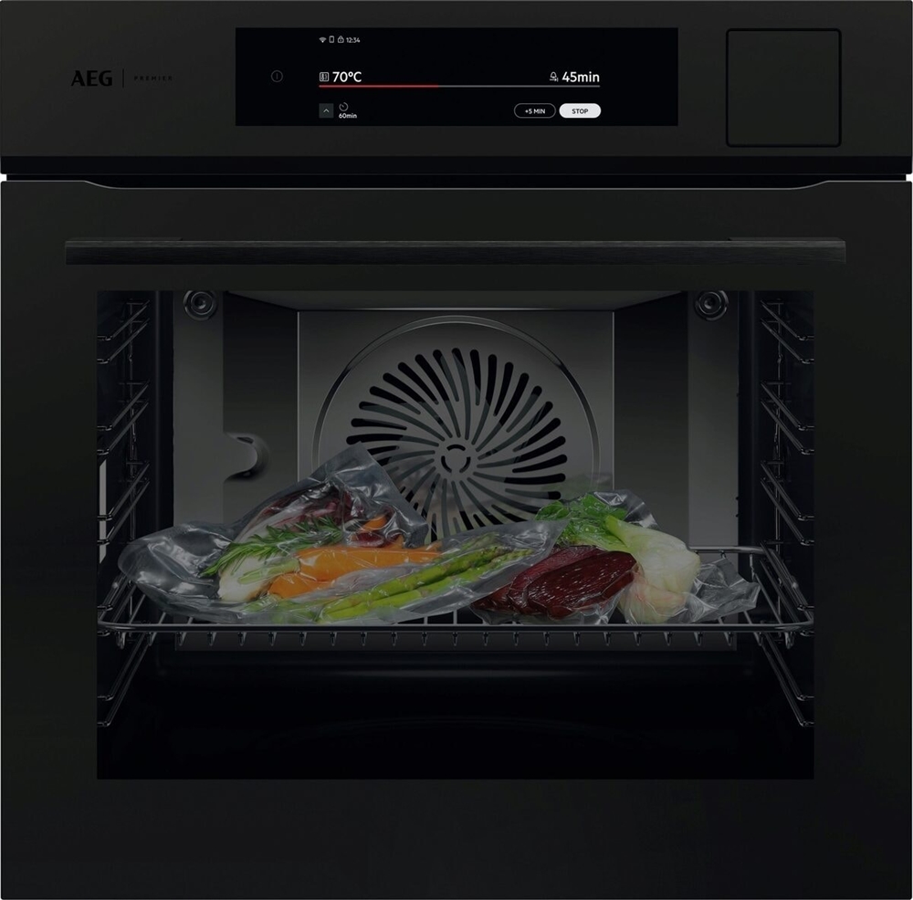 Indbygningsovn Steampro Mattblack AEG – Black Friday Tilbud!