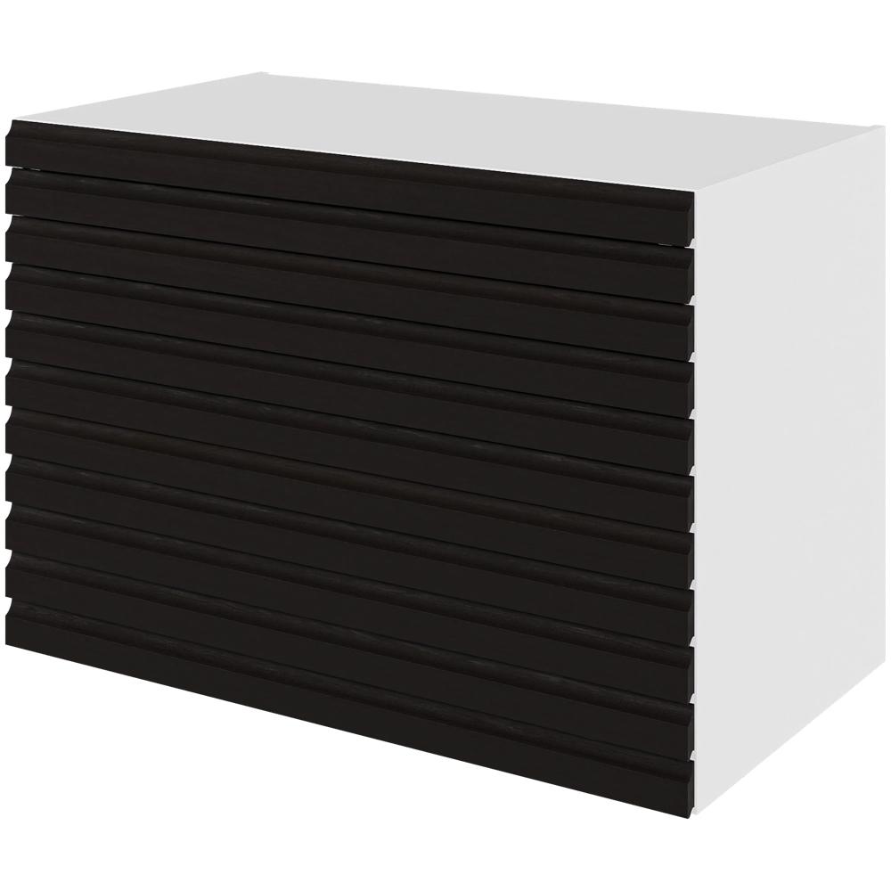 Elegant S-line Skuffeskab til Køkken – Sort med 3 Skuffer