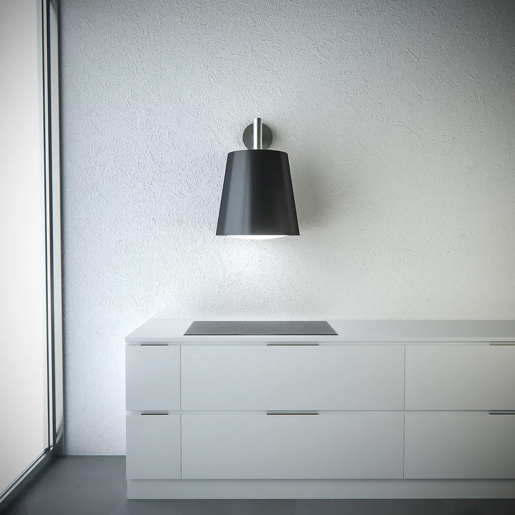 Witt Architect Mat Sort Væghængt Emhætte – Elegant Design