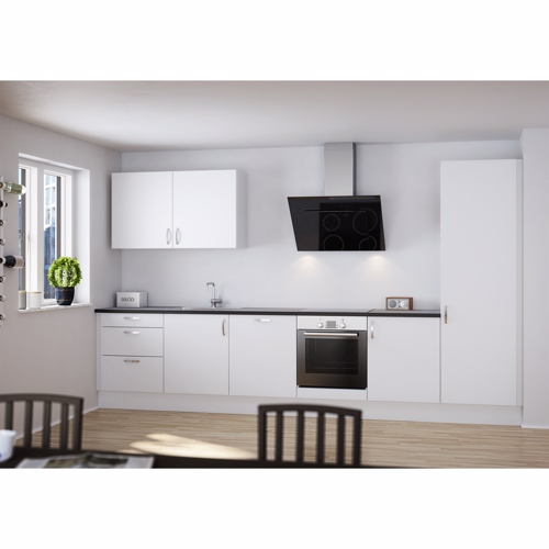 Moderne Hvidt Køkken Sæt - Stilfuld Elegance til Dit Hjem