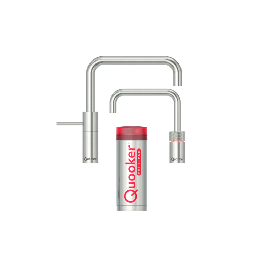 Quooker Nordic Square Twintaps med PRO3 - Kogende Vandhane