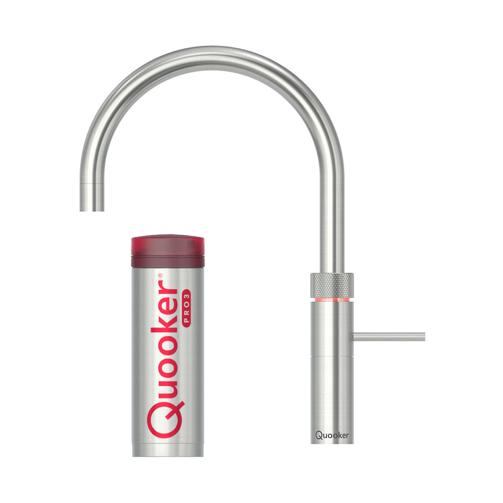 Quooker Fusion Round – Rustfrit Stål Armatur på Udsalg
