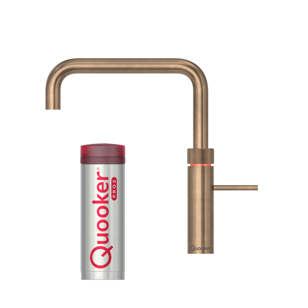 Quooker Fusion Square Armatur – Bruneret Messing Tilbud