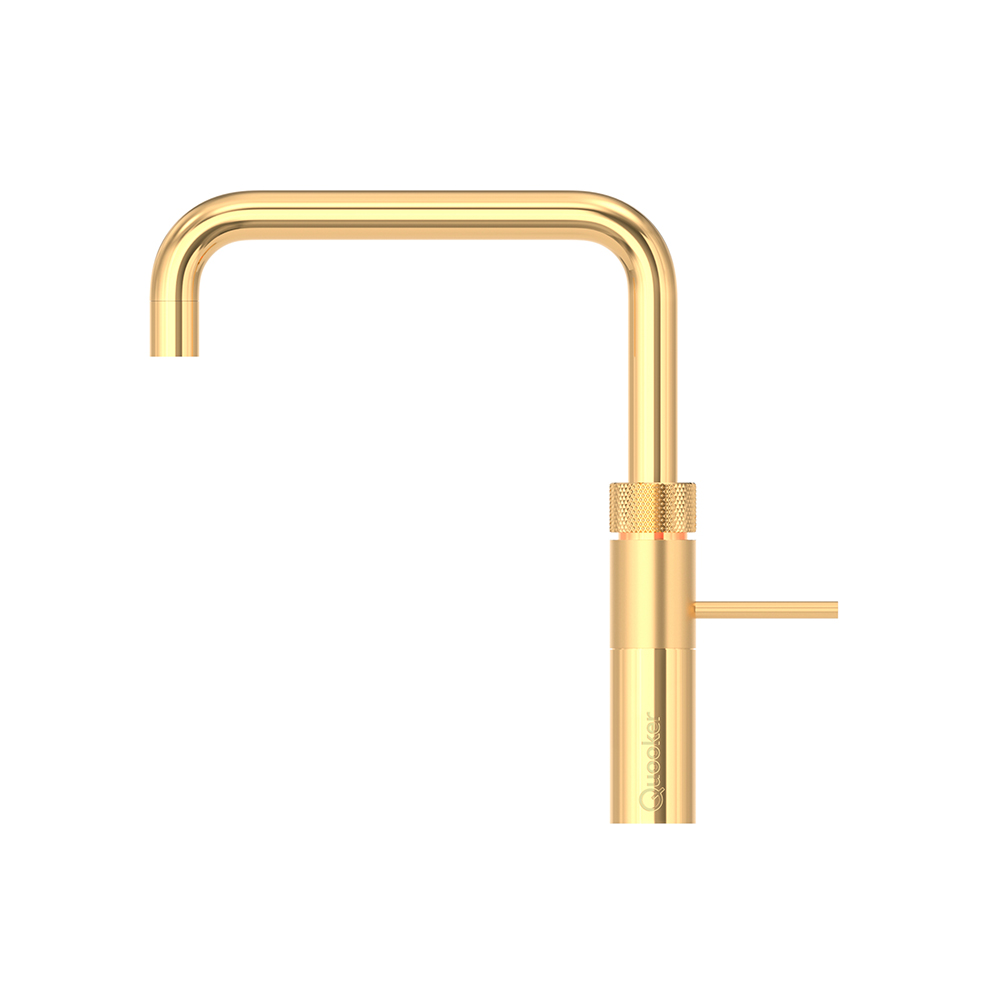 Quooker Fusion Square Armatur i Guld – Elegant Køkkenarmatur