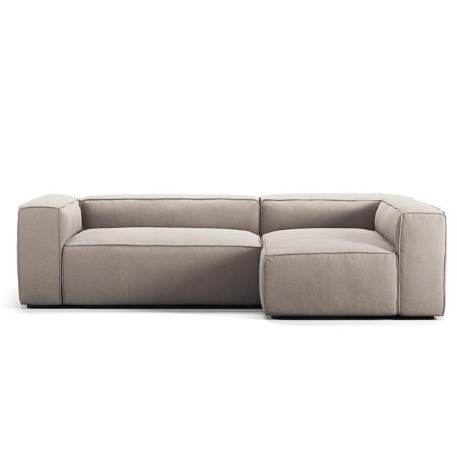 Decotique 3-Personers Sofa Divan Højre – Sandshell Stilfuld
