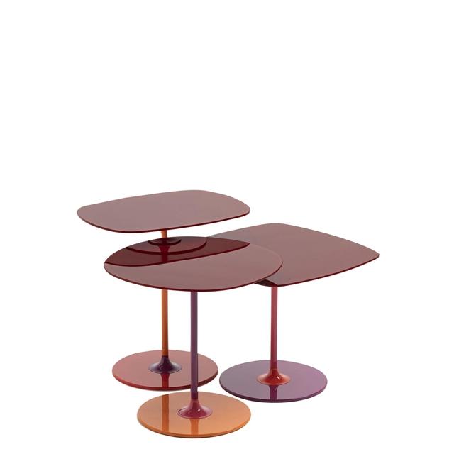 Kartell Thierry Trio Sidebord – Rød Elegance til Hjemmet