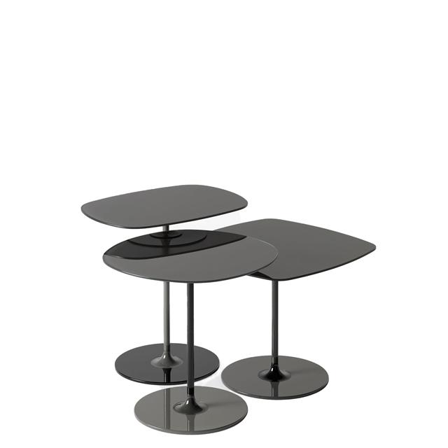Kartell Thierry Trio Sidebord – Elegant Sort Design til Hjemmet