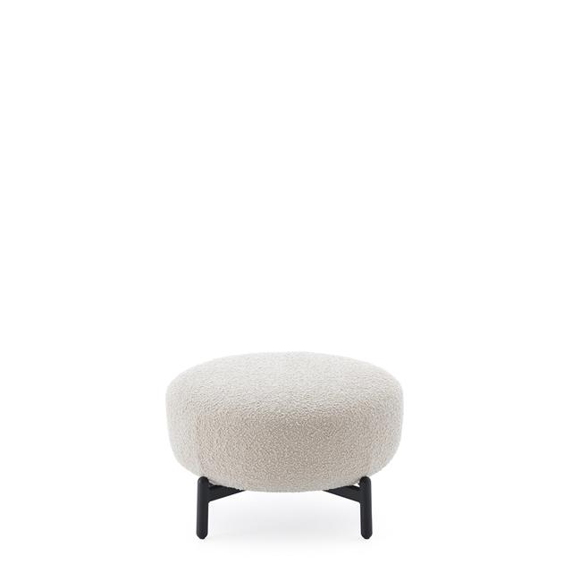 Kartell Lunam Curly Puf – Elegant hvid komfortpuf til hjemmet