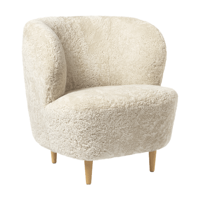 Gubi Stay Lænestol i Sheepskin Moonlight – Black Friday Tilbud