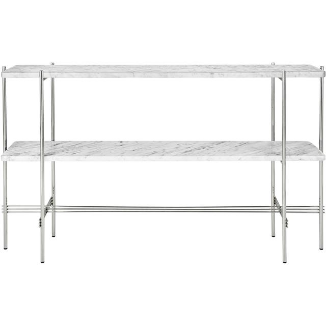 Gubi TS Konsolbord i Poleret Stål og Carrara Marmor