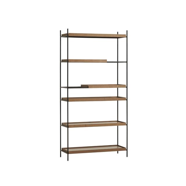 Woud Tray Hyldesystem i Valnød – Elegant Opbevaringstilbud