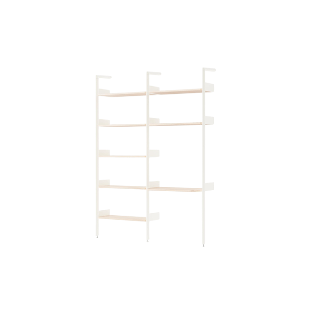 Elegant Rombe Reol i Lakeret Eg – Stilfuld Opbevaring