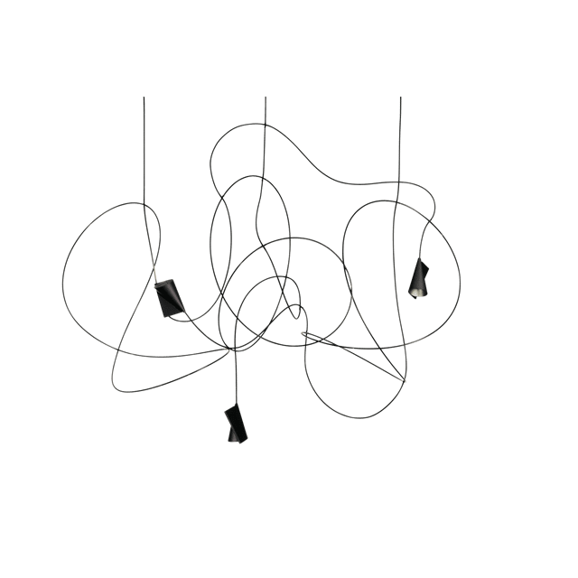 Ingo Maurer Elegant Sort Pendel – Moderne Hjemmelampe