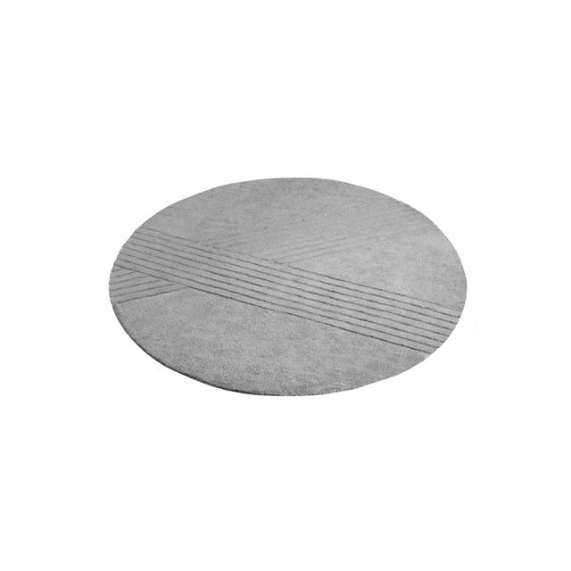 Woud Kyoto Rundt Guldtæppe i Grå - Unikt Design