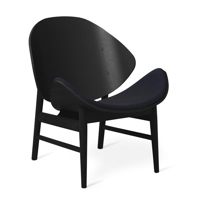 Elegant Nordisk Lænestol i Sort Egetræ – Tidløs Designklassiker