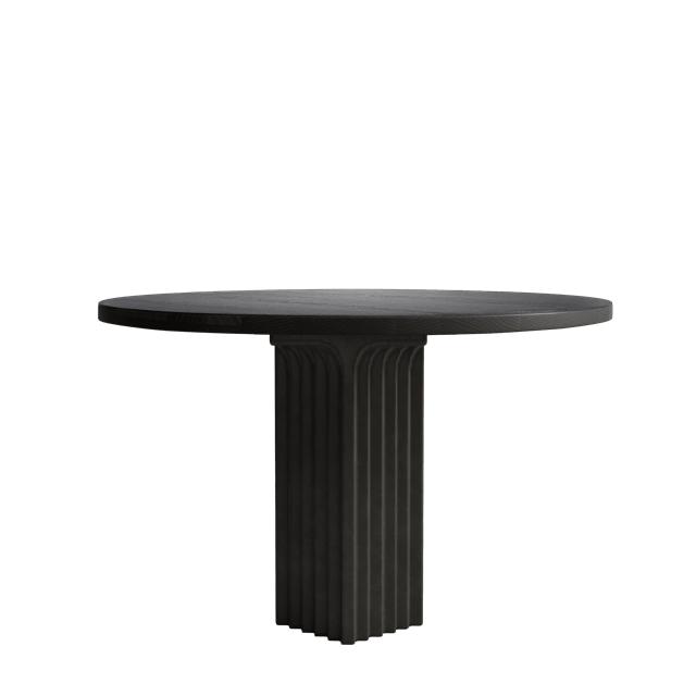 101 Copenhagen Arc Spisebord Ø120 Kaffe Sort - Udsalg!
