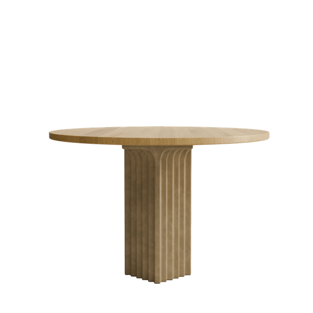 Elegant Arc Spisebord Ø120 – Ideelt til Spisestuen!