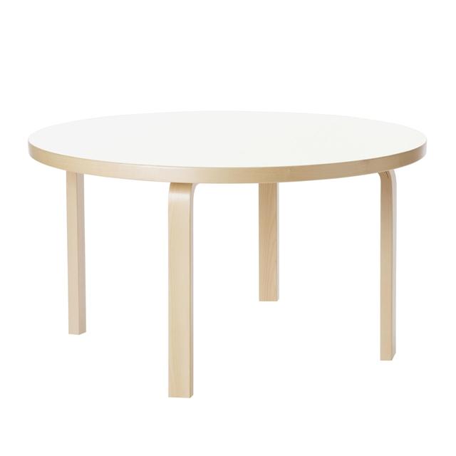 Artek Aalto 90A Rundt Bord 60cm – Hvid Laminattilbud!