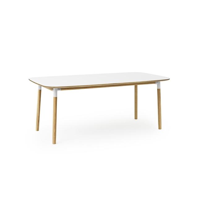 Normann Copenhagen Form Spisebord – Hvid Egetræ 95x200 cm