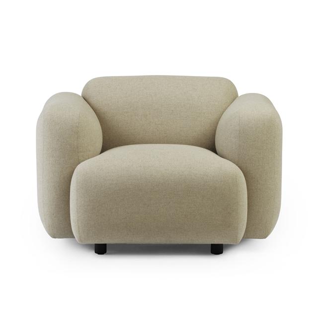 Normann Copenhagen Swell Lænestol i Lys Sand – Fantastisk Tilbud!