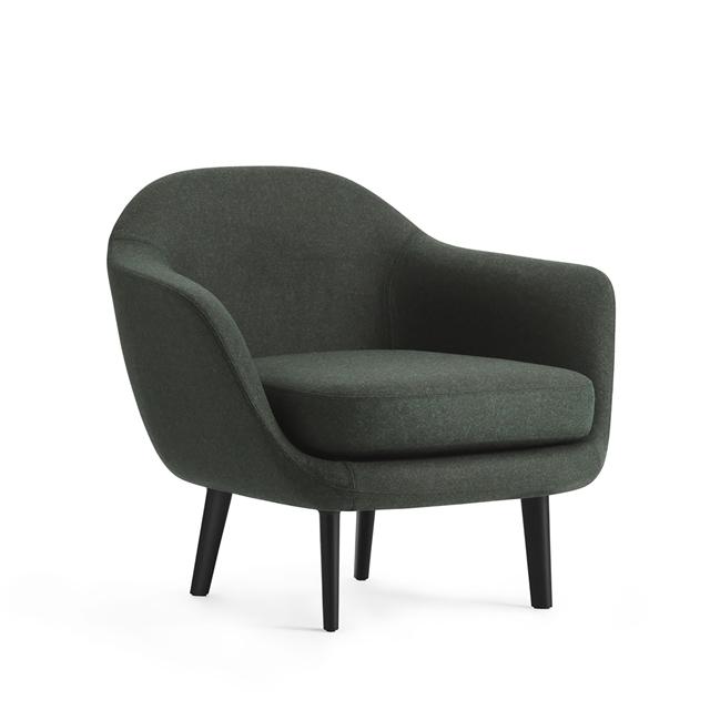 Normann Copenhagen Sum Lænestol i Sort Aluminium og Grøn