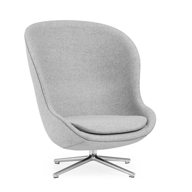 Normann Copenhagen Hyg Lænestol i Grå Aluminium - Black Friday!
