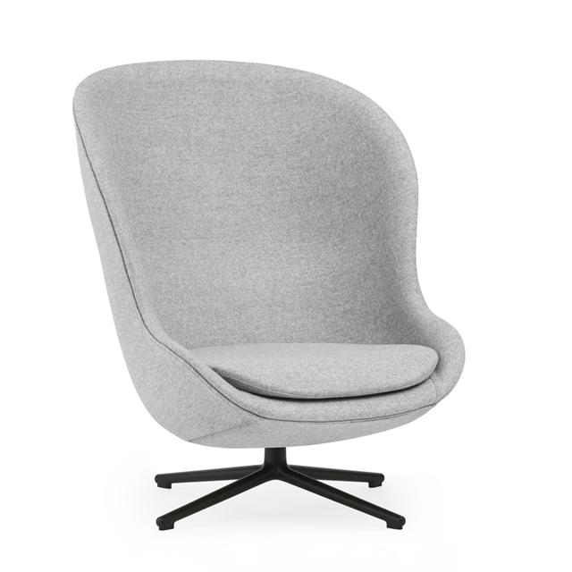 Normann Copenhagen Hyg Lænestol i Sort Aluminium – Elegant Hygge