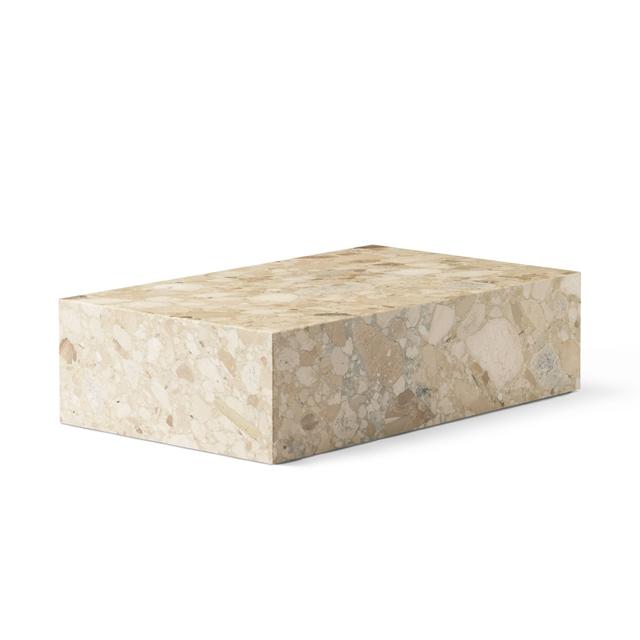 Elegant Audo Plinth Sofabord i Kunis Breccia Marmor