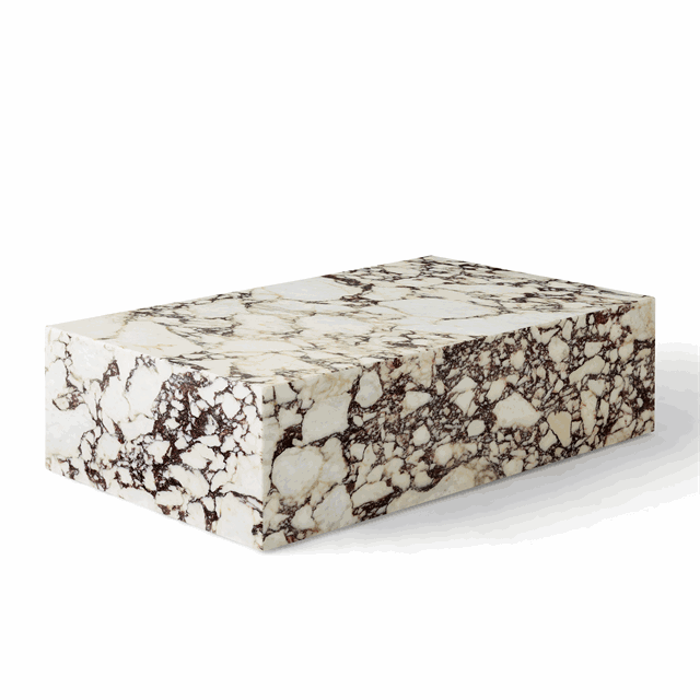 Audo Plinth Sofabord i Calacatta Viola Marmor – Elegant Design