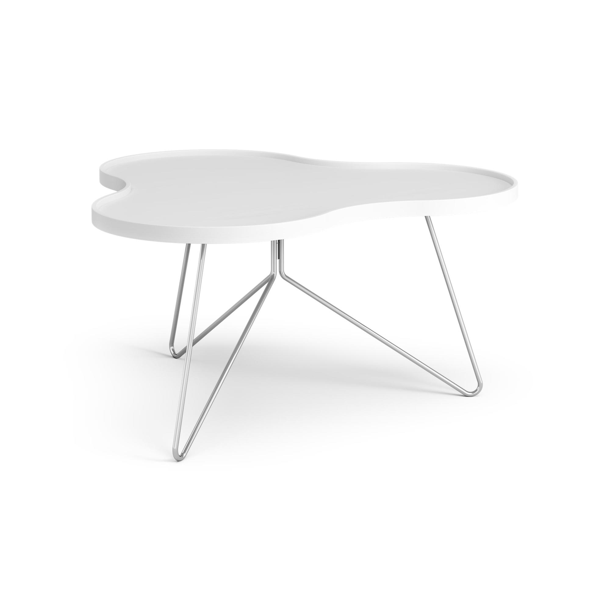 Swedese Flower Mono Sofabord i Hvid Krom – Unik Design