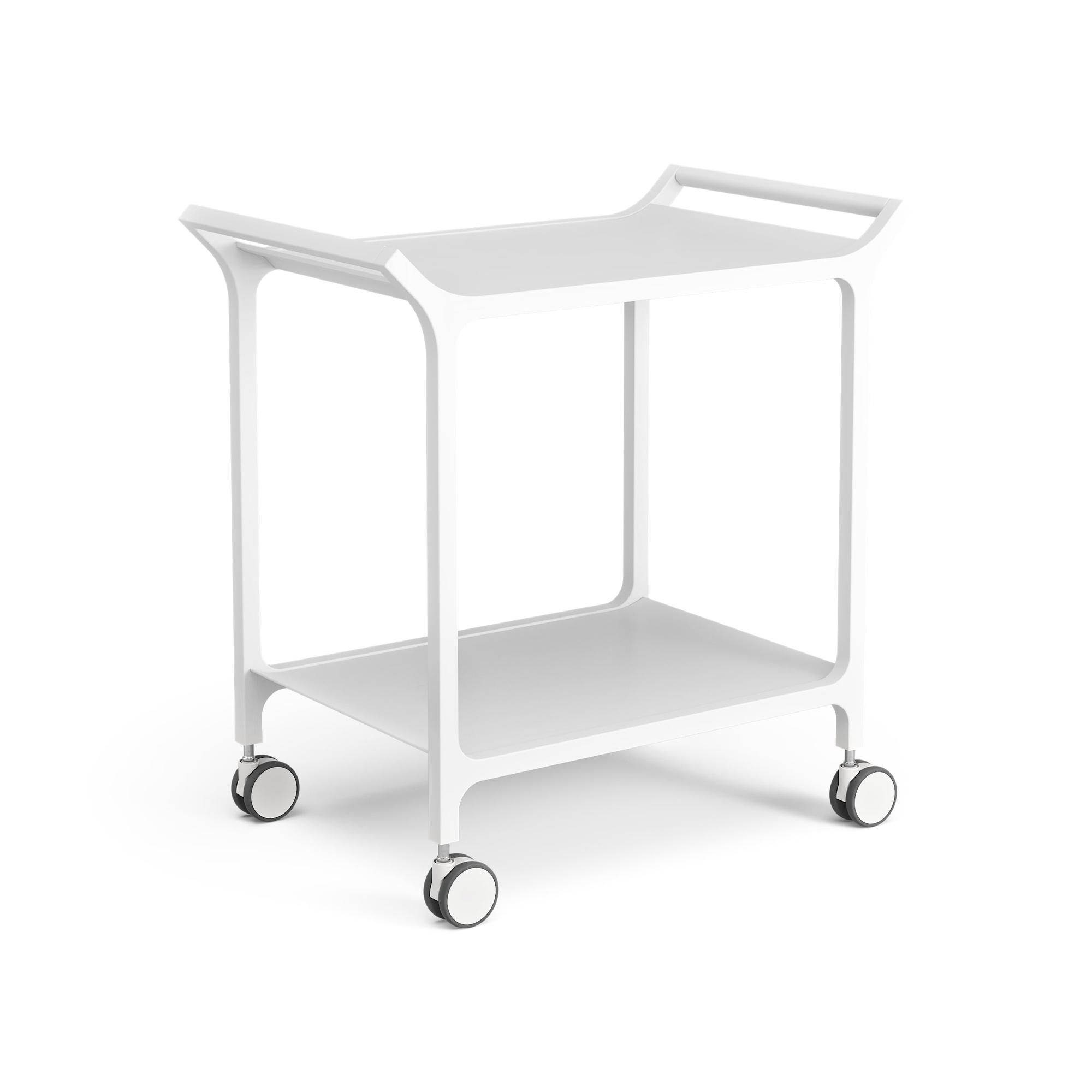 Swedese Teatime Rullevogn i Hvid – Elegant Serveringsvogn