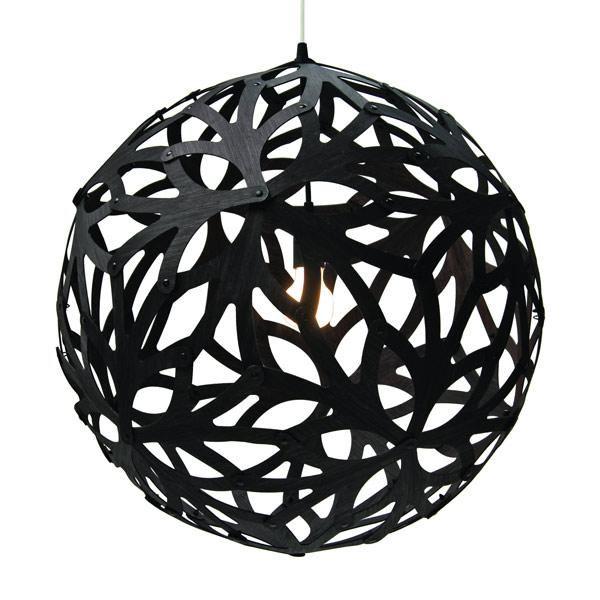 David Trubridge Floral Pendel Ø100 – Sort Lampe på Udsalg