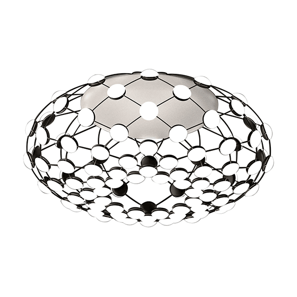 Luceplan Mesh Loftlampe Ø72 cm – Elegant Sort Belysning