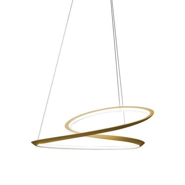 Nemo Kepler Pendel i Guld – 3000K Uplight Tilbud!