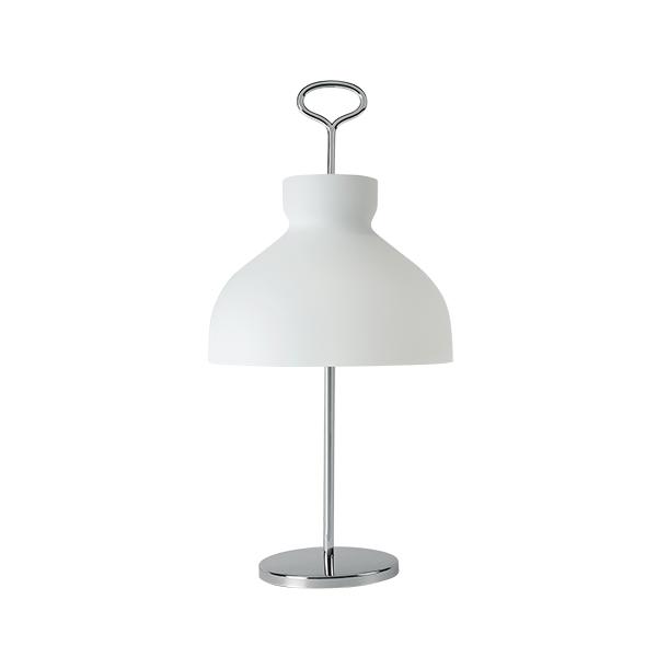 Elegant Høj Bordlampe i Hvid og Krom fra Tato