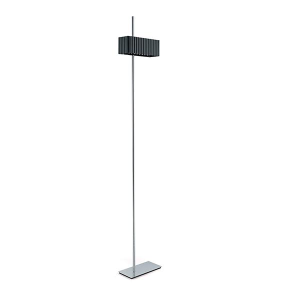 Tato Wallie Gulvlampe i Krom og Sort – Elegant Belysning