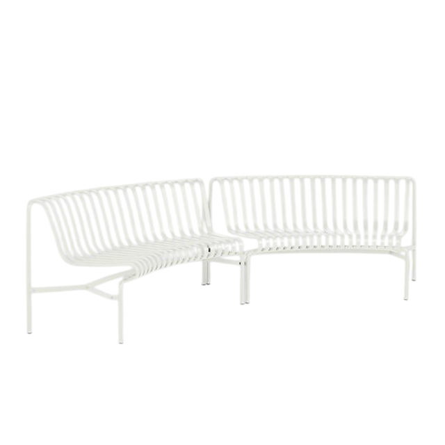 Hay Palissade Parkbænk – Creme Hvid til Haven på tilbud!