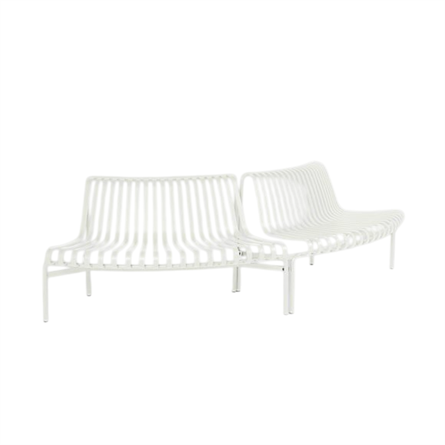 HAY Palissade Park Bænk – Creme Hvid Uderum Tilbud