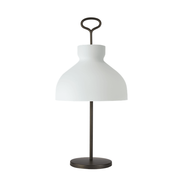 Elegant Hvid og Bronze Bordlampe – Tato Arenzano Tilbud