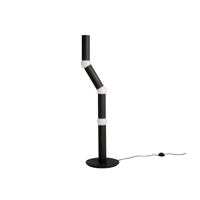 Oblure Lightbone Sort Gulvlampe – Interaktiv Belysning