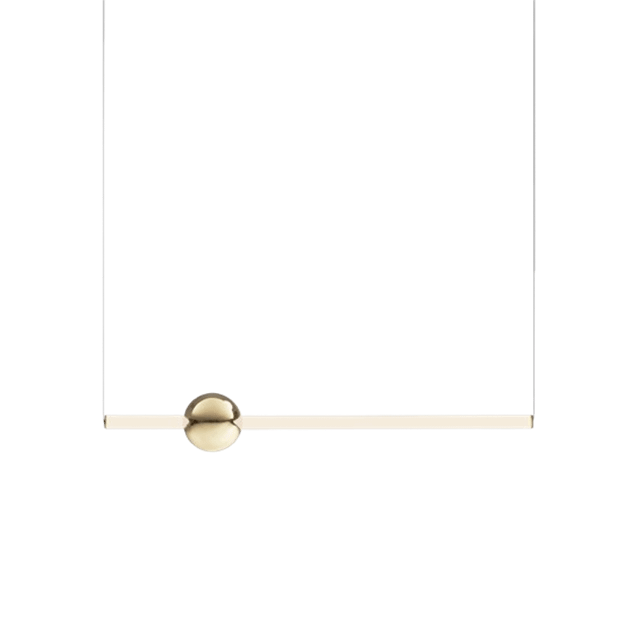 Lee Broom Orion Tube Pendel – Elegant Belysning i Hvid/Guld