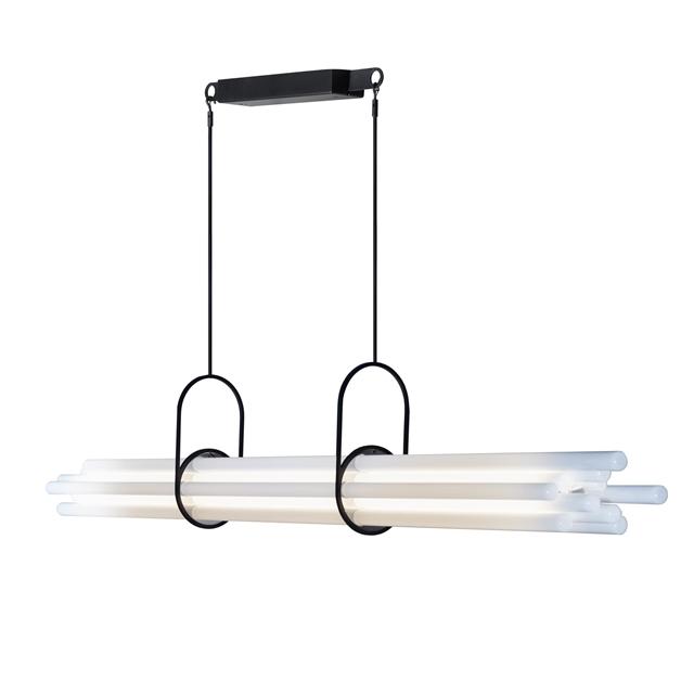 Elegant NL12 Pendel i Sort Glas – Stilfuld Belysningstilbud