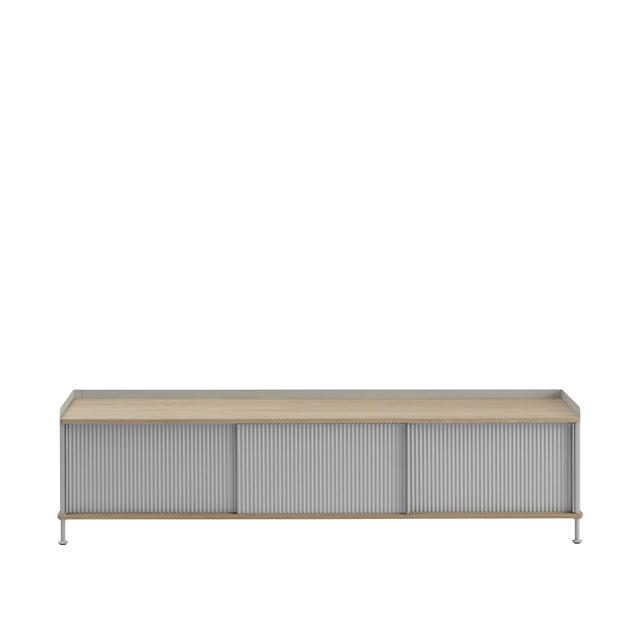 Muuto Enfold Sidebord 186x45 cm - Grå Design af Thomas Bentzen