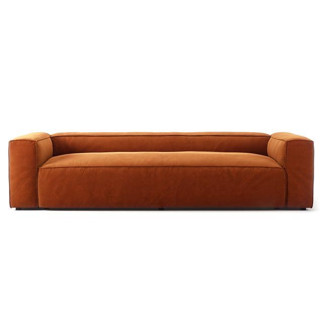 Decotique Grand Sofa til 3 Personer i Kobber – Stilfuld Elegance